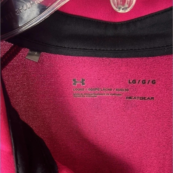 Under Armour Heat gear polo,golf shirt,men Large,Short sleeve , logo,stripes. - Picture 8 of 14